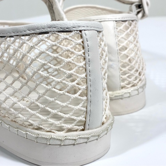 Loeffler Randall Cream Mesh Loafers - Picture 15 of 16